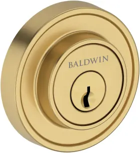 Scrrd044 Baldwin Sc.rrd Recessed Round Solid Brass Single Cylinder Keyed -
