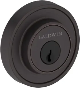 Scrrd112 Baldwin Sc.rrd Recessed Round Solid Brass Single Cylinder Keyed - Bronze