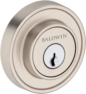 Scrrd150 Baldwin Sc.rrd Recessed Round Solid Brass Single Cylinder Keyed - Nickel