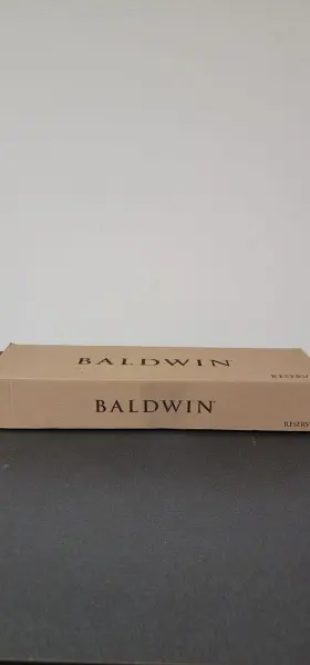 Scsanxconcrr190 Baldwin Santa Cruz Handleset C Keyway Single Cylinder Modern Knob Reserve Coll