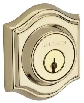 Sctad003 Baldwin Sc.tad Traditional Arch Single Cylinder Keyed Entry - Brass