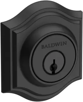 Sctad190 Baldwin Sc.tad Traditional Arch Single Cylinder Keyed Entry - Black