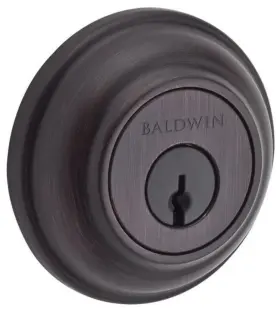 Sctrd112s Baldwin Sc.trd.smt Traditional Round Smartkey Single Cylinder - Bronze