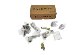 Sp-benfedtsr055 Baldwin Reserve Keyed Entry Lever Handle Set Alike Nickel