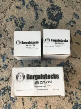 75657 Bargainlocks Deadbolt Door Lock Assembly Keys Polished Brass Locks Lot