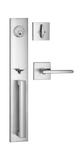 Berlin Modisch 686912505804 Full Escutcheon Handleset Front Door Entry Handle And Deadbolt