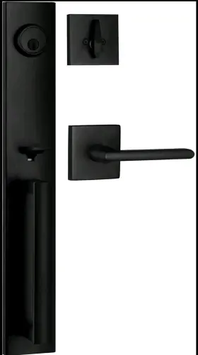 Berlin Modisch 686912505811 Full Escutcheon Handleset Front Door Entry Handle And Deadbolt