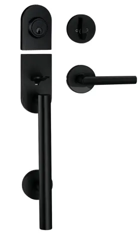 Bm0001206 Berlin Modisch Handleset Front Door Entry Handle And Deadbolt Lock Set Sleek