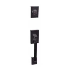 95811db Better Home Product Dark Bronze Tiburon Front Door Entry Handleset