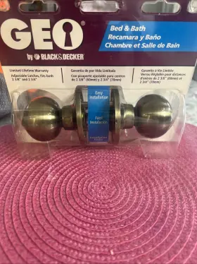 90918 Black&decker Geo Bed And Bath Handle Antique Bronze New