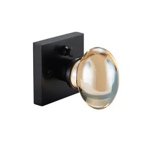 Dk002 Branded Champagne Gold Glass Door Knobs Premium Privacy