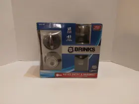 2108-109 Brinks Keyed Entry And Deadbolt Exterior Door Combo Pk Antique Brass #2108-109 Nib