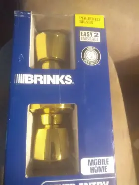 2710-105 Brinks Mobile Home Keyed Entry Polished Brass / Brand New In Box