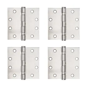Bc41011-4a Brinks Commercial - 4-pack 4 1/2 Inch Ball Bearing Door Hinge Satin Chrome Finis