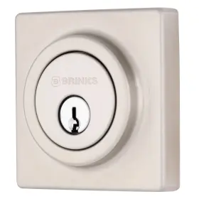 E2402-119 Brinks Exterior Deadbolt Front Door Lock Single Cylinder Square