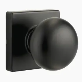 E2426-122 Brinks Contemporary Passage Ball Door Knob Modern Lock 1 Pack Matte Black
