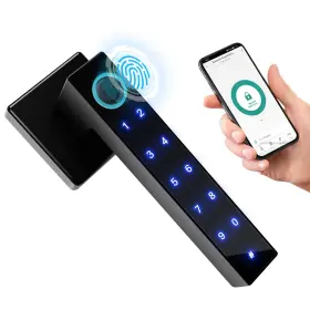 Sf043a01 Camakt Smart Fingerprint Door Lock Keyless Entry With Handle