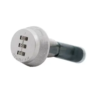 Combi-cam 027536990087 Combi-cam Combinated Lock 7850r - Large Chrome Keyless 3-dial Pick