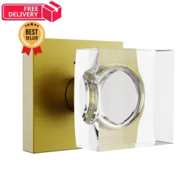Coolnews 635408118745 Antique Brass Door Knob Privacy Knobs 1 Pack
