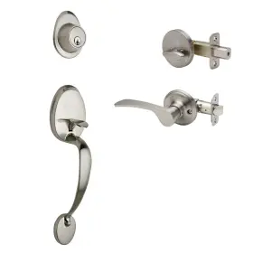 Cz2610xklr-ss Copper Creek Mid-century Modern Entrance Handleset In Satin Sta