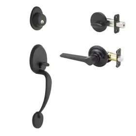 Cz2610xzl-bc Copper Creek Lever Handleset Mid-century Modern With Contemporary Handle Trim