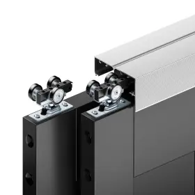 Cdnhaa040tbp Coshomer 4ft Bypass Door Hardware Closet Track Kit Top-mounted Style Made Of H