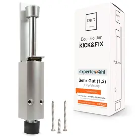 Kf60 D&d Living Kickdown Door Stop - Heavy Duty Stopper With Kick Down Step Foot Opera