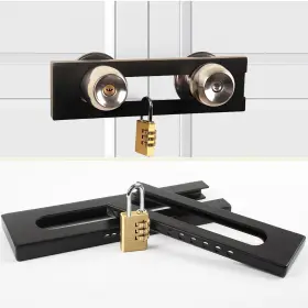 Sm-99 Dakekou French Double Door Iock Adjustable Black