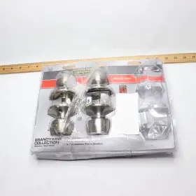 492-487 Defiant Stainless Steel Single Cylinder Keyed Entry Knob/handle Assembly Only