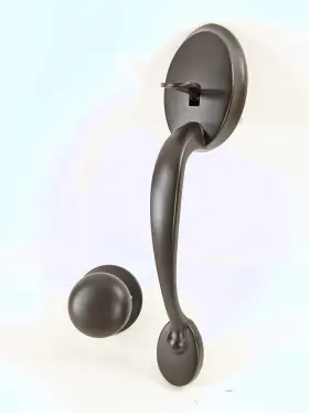 Delaney 400-co-us10b Callan Entrance Door Handle Set Concord Single Cylinder