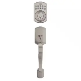 Kp400 Delaney 445024799777 Katana Satin Nickel Door Handleset With Digital Deadbolt