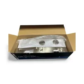 Delaney 694036744016 Briona Single Cylinder Handleset Us15 Satin Nickel Right Hand Santo Knob