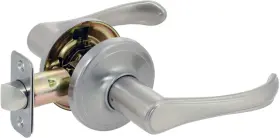 500t-pa Delaney D20420 Nickel Palmer Series Keyed Entry Door Lever Set