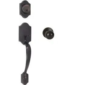 D40917 Delaney Hardware Entry Door Handleset Single Cylinder Deadbolt Tuscany Bronze