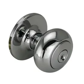779025 Design House Cambridge Single Cylinder Keyed Entry Door - Chrome