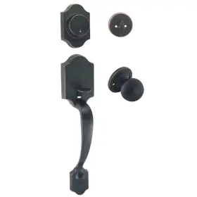 33-2144-v Designers Impressions Oil Rubbed Bronze Entry Handleset With Ashland Door Knob