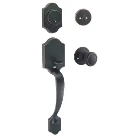 33-2444-v Designers Impressions Oil Rubbed Bronze Entry Handleset With Salem Door Knob