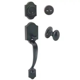 33-2644-v Designers Impressions Oil Rubbed Bronze Entry Handleset W Somerset Oval Egg Knob