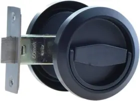 Eb002 Dixiao Black Round Recessed Door Lock Hidden Install Cup Knob