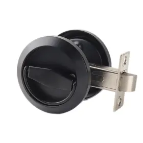 Eb004 Dixiao Black Door Knob Lock Recessed Handles Pulls Latch Pocket Locker No Key