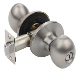 Asp-30-us15 Dynasty Hardware Aspen Privacy Door Knob Satin Nickel