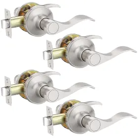 4-3824pssn E-home Hardware Contemporary Satin Nickel Passage Modern Door Lever Hallway/closets