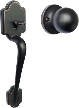 H4ab Electonics Llc Front Door Entry Handleset With Knob H4 Single Latch Exterior Handle