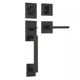 Emoderndecor 313032430463 Cozyblock Arch Lever Oil Rubbed Bronze Single Door Handleset With Cylinder