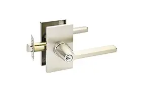 Emtek 305488632300 Helios Key In Lever - With Matching Finish Modern Rectangular Rosette