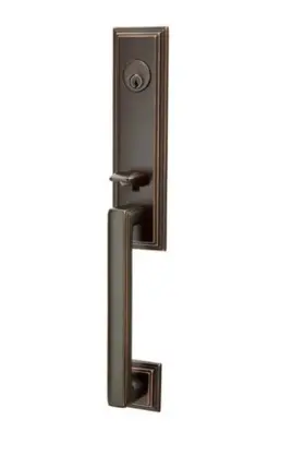 4211pus10b Emtek Wilshire Sgl Cyl - Wiltshire Tub Ent. Providence Knob