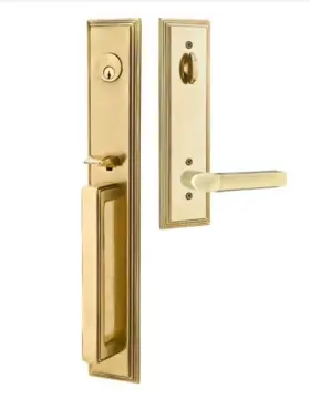 4212mus7rh Emtek Melrose Right Handed Cylinder Keyed Entry Handleset