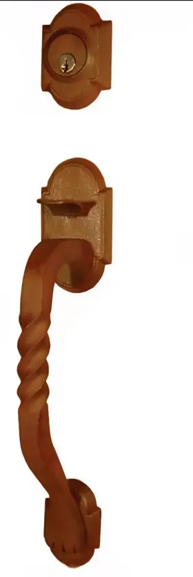461222mbfbs Emtek San Carlos Grip Entry Door Lock Set Copper Steel Finish