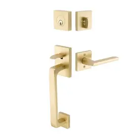 4820hlolhus4 Emtek Baden 4820 Left Hand Cylinder Keyed Entry Brass Handleset