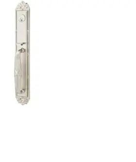 4911eus15 Emtek Imperial Full Length Tubular Entry Set With Egg Knob- Satin Nickel